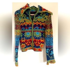 New Gorgeous Ivko Coat/Sweater (colorful, soft, eye catcher) Made in Serbia!